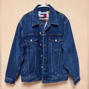 Tommy Jeans Denim jean jacket Large with logo